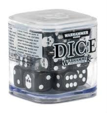 WarHammer Dice - Black 65-36